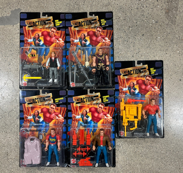Set of 5 Last Action Hero Figures by Mattel