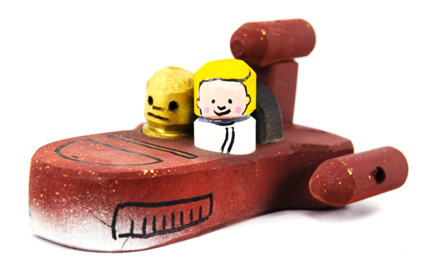Landspeeder in Wood set by Edwin Salas