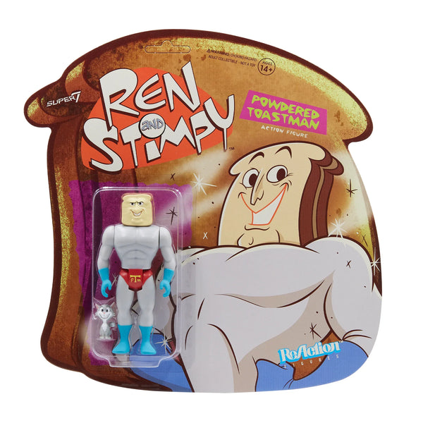 Powdered Toast Man: Ren and Stimpy Reaction Figure by Super7