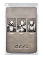Realize Resist Resign Chrome Figure Set by Luke Chueh