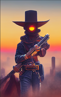 Outlaws and Gunslingers by Forces of Dorkness - OUT OF ORDER ART SHOW