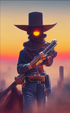 Outlaws and Gunslingers by Forces of Dorkness - OUT OF ORDER ART SHOW