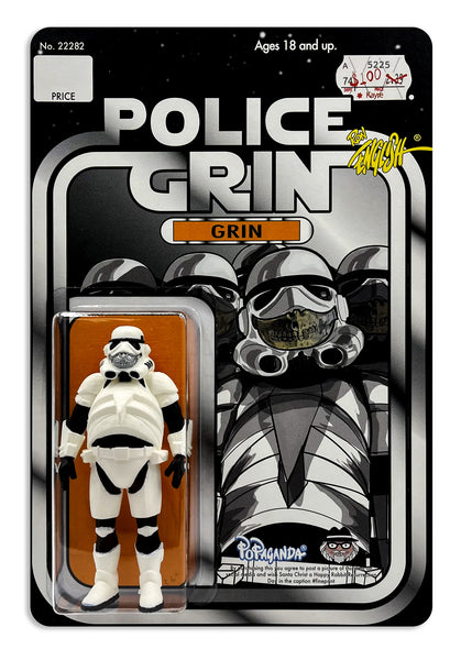 Police Grin by Ron English (Silver Grin)